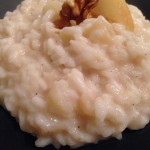 Risotto pere, gorgonzola e cannella con granella di noci