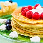 Pancake con frutti rossi