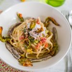 Linguine Alici e fiori di zucca