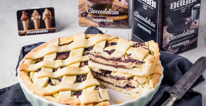 Crostata ricotta e Cioccodelizia Fondente Babbi